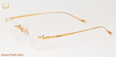 Gọng kính Omega 511610 Titanium mạ vàng 18k
