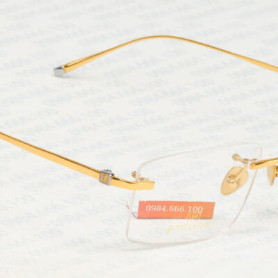 Gọng Kính Omega 511643 Titanium mạ vàng 18k