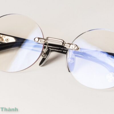 Gọng Kính Chrome Hearts DEEP III mắt tròn không viền độc đáo