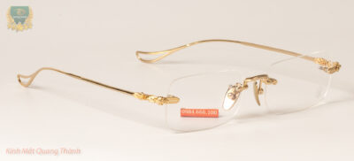 Gọng Kính Chrome Hearts titanium đúc liền chuôi