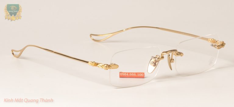 Gọng Kính Chrome Hearts titanium đúc liền chuôi