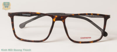 Kính CARRERA 8881 khung viền nhựa Acetate đồi mồi nhám cao cấp, càng titanium