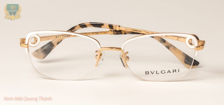Gọng Kính nữ BVLGARI BV2225 khung viền treo Titanium mạ PVD nhẹ
