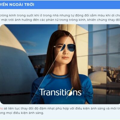 Tròng kính đổi màu Essilor TRANSITIONS® SIGNATURE® GEN 8™